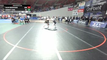 5A Boys 165 lbs Cons. Round 2 - Alan Segoviano, Redmond Boys vs Emmett Curl, Hillsboro Boys