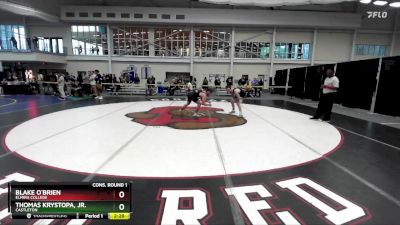 149 lbs Cons. Round 1 - Thomas Krystopa, Jr., Castleton vs Blake O`Brien, Elmira College