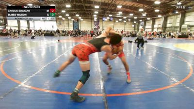132 lbs Round Of 128 - Carlos Salazar, NY vs James Wilson, FL