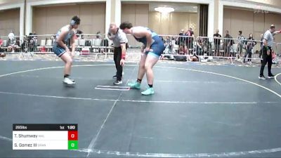 265 lbs Semifinal - Tobey Shumway, Vail Wr Ac vs Steven Gomez III, Granite WC