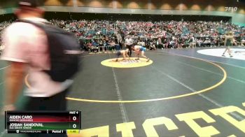 126 lbs Champ. Round 2 - Aiden Caro, Rancho Bernardo vs Josiah Sandoval, Elk Grove Senior