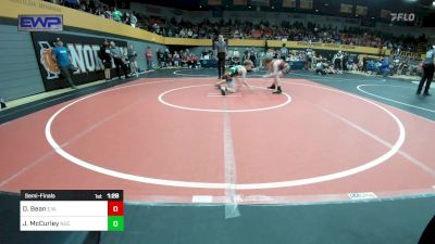 98 lbs Semifinal - Daxton Bean, Elgin Wrestling vs Jackson McCurley, Norman Grappling Club