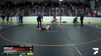 40 lbs Champ. Round 1 - Dominic Bosley, Alcona Matcats vs Owen Luft, Bear Attack WC