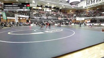 125 lbs Quarterfinal - Kaydence Shelly, Belleville-Republic County HS vs Sheyenne Pinkston, Whitewater-Remington Hs
