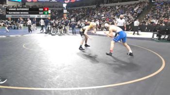 138 lbs Quarterfinal - Vinnie Gutierrez, Fountain Valley (SS) vs Raymond Rivera, Clovis (CS)