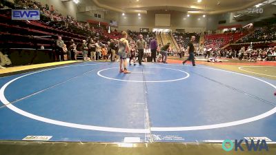 Round Of 32 - Holden Kriege, Skiatook Youth Wrestling vs Jason Lewis, Pryor Tigers