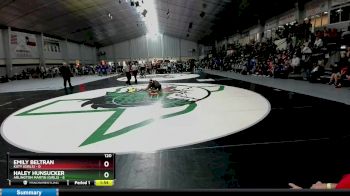 120 lbs 2nd Wrestleback And Semi-finals(16 Team) - Emily Beltran, Katy (Girls) vs Haley Hunsucker, Arlington Martin (Girls)