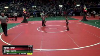 70 lbs Semifinal - Carson Brown, JRP1 vs Romeo Moten, OHC1