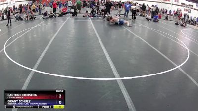 144 lbs Round 2 - Easton Hochstein, Cedar Catholic vs Grant Schulz, Nebraska Wrestling Training Center