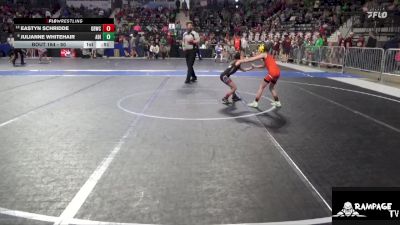 50 lbs Cons. Semi - Eastyn Schridde, Great Bend Wrestling Club vs Julianne Whitehair, Abilene