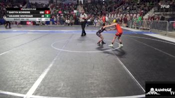 50 lbs Cons. Semi - Eastyn Schridde, Great Bend Wrestling Club vs Julianne Whitehair, Abilene