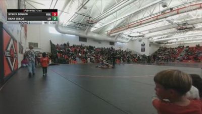 78-81 lbs Round 2 - Syrus Sedler, Worland Middle School vs Sean Leece, Lovell Middle School