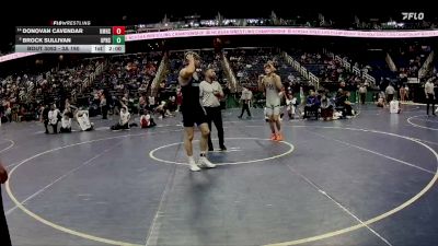 3A 190 lbs Champ. Round 1 - Brock Sullivan, Union Pines vs Donovan Cavendar, Kings Mountain High School