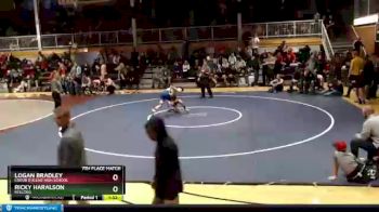 106 lbs 7th Place Match - Logan Bradley, Coeur D`Alene High School vs Ricky Haralson, Kellogg