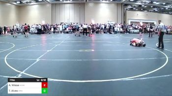 77 lbs Round Of 16 - Adam Wiese, Hemet Youth WC vs Tristan Alves, Spring Hills WC