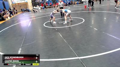 113 lbs Round 2 - Jack Sponenburgh, Kearney vs Cooper Edson, Sedgwick County/Fleming