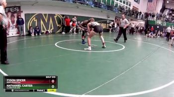 138 lbs Cons. Semi - Tyson Spicer, New Lexington vs Nathaniel Carter, Clarkston (MI)