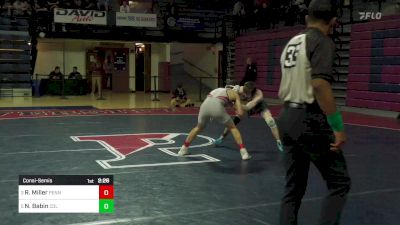 125 lbs Consolation - Ryan Miller, Pennsylvania vs Nick Babin, Columbia