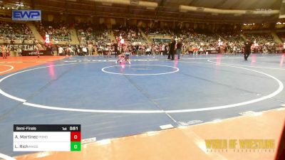 46 lbs Semifinal - Alejandro Martinez, Pomona Elite vs Lincoln Rich, Massa's Maniacs