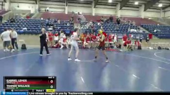 132 lbs Round 1 (8 Team) - Gabriel Lemos, Temecula vs Tanner Wallace, Oregon2