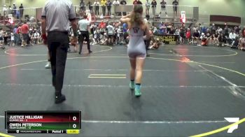 105 lbs Round 2 (6 Team) - Justice Milligan, Illinois KIA vs Owen Peterson, Team Illinois