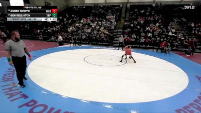 4A 113 lbs Cons. Semi - Ben Belliston, Timpanogos vs Asher Suwyn, Hurricane