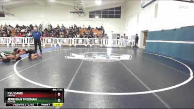 113 lbs Champ. Round 1 - Jeremiah Freeman, Hoover vs Ryu Davis, Merced