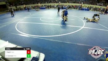 120 lbs Semifinal - Tinsley Nett, TWolves Youth Wrestling vs Zac Cannon, Piedmont