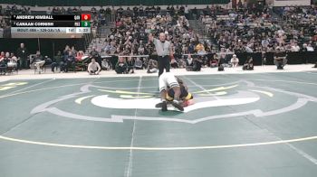 126-2A/1A 1st Place Match - Andrew Kimball, Queen Annes County High School vs Canaan Cornish, Parkside