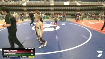 98 lbs Cons. Semi - Trenton Enis, Thermopolis Wrestling Club vs Rylan Gambler, Riverton USA Wrestling