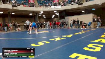 101 lbs Cons. Round 2 - Declan Driscoll, Lyons Township vs Casey Koerner, Unattached