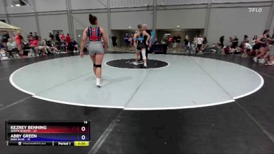 140 lbs Round 3 (8 Team) - Kezrey Benning, South Dakota vs Abby Green, Ohio Blue