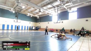 126 lbs Quarterfinal - Abel Brown, Temecula Valley vs Ezra Orozco, Murrieta Mesa