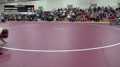 148-162 lbs 1st Place Match - Bentley Bunge, Lisbon vs Wyatt Johnson, East Buchanan
