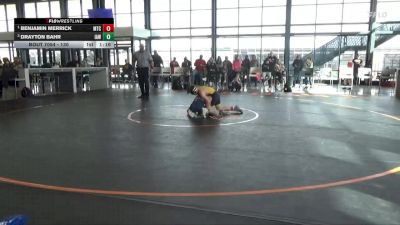 130 lbs Cons. Semi - Benjamin Merrick, McDominate Training Center vs Drayton Bahr, Immortal Athletics WC