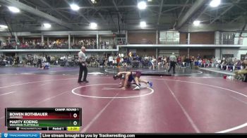 165 lbs Champ. Round 1 - Marty Koeing, Wisconsin-Platteville vs Bowen Rothbauer, Augsburg