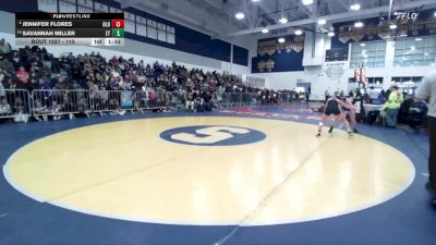 115 lbs Champ. Round 1 - Savannah Miller, El Toro vs Jennifer Flores, Lutheran/Orange