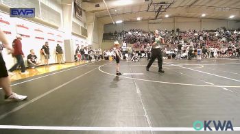 40 lbs Quarterfinal - Kimber Russell, Salina Wrestling Club vs Baylor Bay, Sperry Wrestling Club