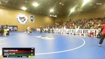126 lbs Champ. Round 3 - Seth Collins, Hanford vs David Gonzales, Sanger