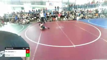 57 lbs Round Of 16 - Matthew Campos, Red Wave Wrestling vs Rocket Furr, Pounders WC