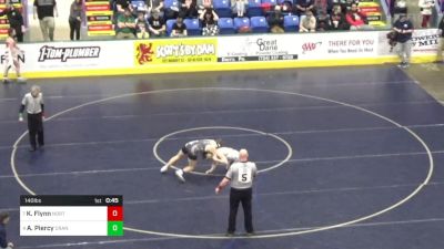 140 lbs Consi Of 16 #2 - Kohen Flynn, Northern Tioga vs Alexander Piercy, Cranberry