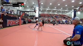 55 lbs Consolation - Nico Thompson, Ponca City Wildcat Wrestling vs Hayes Wheaton, Team Guthrie Wrestling