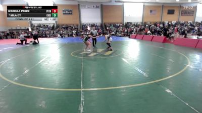114 lbs Consi Of 8 #1 - Izabella Perez, Putnam vs Mila Dy, Cranston East