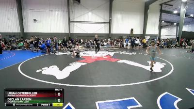 53-56 lbs Round 2 - Declan Larsen, Salem Elite Mat Club vs Uriah Ostermiller, Pioneer Grappling Academy