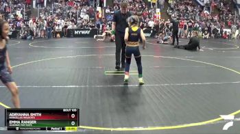 65 lbs Cons. Round 3 - Emma Ranger, Algonac Mat Rats vs Adryanna Smith, Marcellus Wildcats