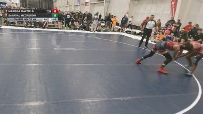 120 lbs Champ. Rd Of 64 - Marissa Mayfield, Toss Em Up Wrestling Academy vs Saraval McGregor