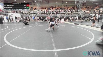 76-80 lbs Rr Rnd 2 - Ian Madrazo, Little Axe Takedown Club vs MJ Cottrell, Harrah Little League Wrestling