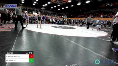 70 lbs Semifinal - Gage McElfresh, Shelton Wrestling Academy vs Micael Boso, Choctaw Ironman Youth Wrestling