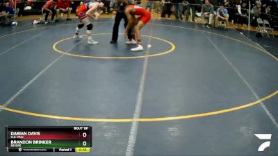 126 lbs Cons. Round 1 - Brandon Brinker, Revere vs Darian Davis, Cle. Vasj