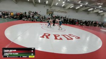 157 lbs Cons. Round 2 - Christian Olsen, Doherty vs Tagen Becher, Greeley West